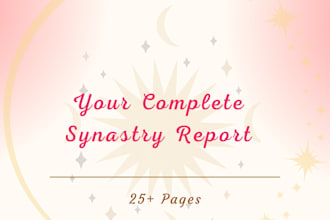 craft detailed synastry  chart compatibility report