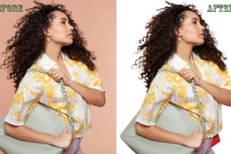 do hair masking, image editing and photo retouching