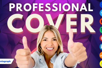 design facebook, youtube, linkedin, pinterest cover