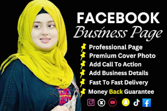 create facebook business page and setup all social media pages