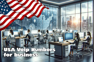 provide you with a USA voip telephone number for calls