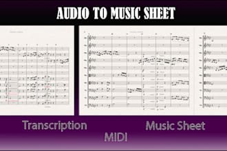 transcribe your song into music sheet