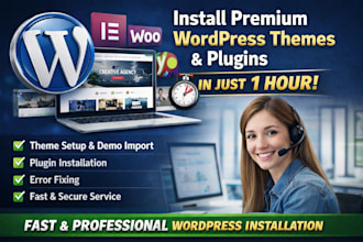 install and configure premium wordpress themes and plugins