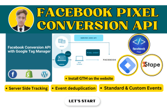 set up facebook pixel tracking fb conversion api via google tag manager