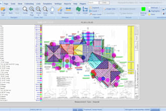 do quantity takeoff and construction cost estimation on planswift and bluebeam