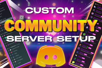 professionally set up a custom community server for you