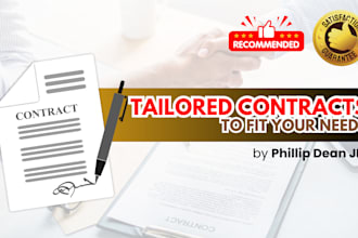 expertly tailor contracts to meet your specific needs