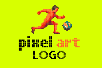 create a pixel art style logo design for your business
