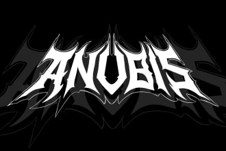 draw metal band logo