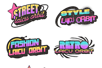custom typography stickers for small businesses