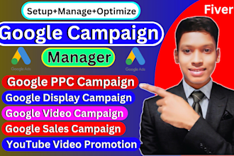setup google ads campaigns and manage PPC adwords campaign