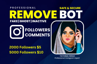remove bot, ghost, inactive followers by unfollowing in instagram