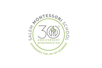 montessori school anniversary logo design