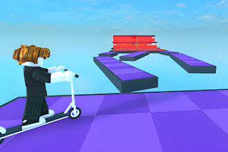 make you an obby but youre on a in roblox