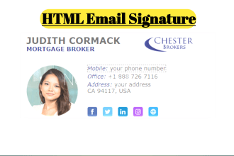 do create a clickable email signature and an HTML email signature