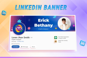 design stand out banner, cover for linkedin profile