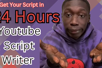do youtube video script writer , script writing , video script , tik tok script