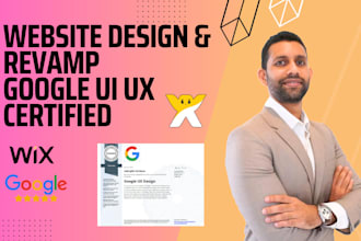 design or redesign your website via wix or framer