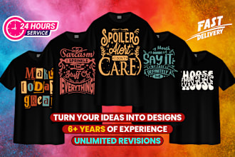 do an eye catching amazing cartoon t shirt design