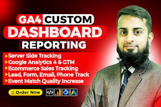 prepare ga4 reporting, custom dashboard report on google analytics 4 ga4