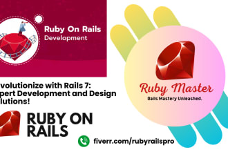 develop and fix ruby on rails apps with high performance