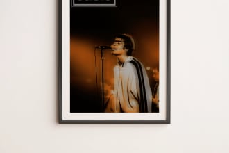 music and vintage poster designer for home and cafe decoration