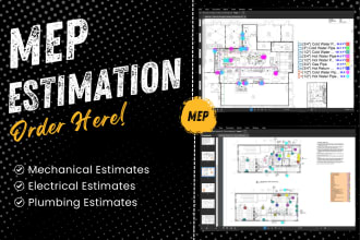 mep material take off and cost estimation for all trades