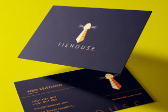 do business card and stationery design with logo