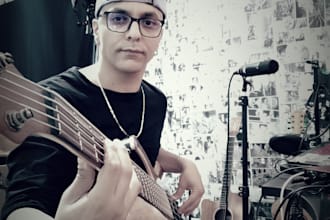 record you professional electric guitar, acoustic and bass