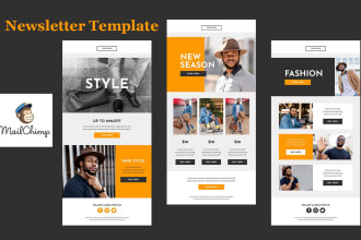 design mailchimp email template newsletter