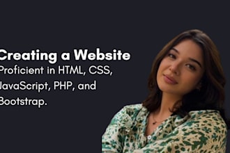 do web development in HTML CSS javascript, bootsrap and php