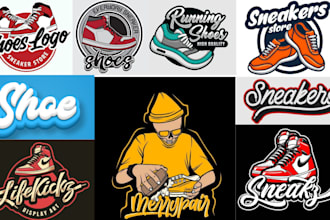 design customized shoes logo, sneaker , for your store or business or brand