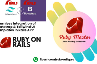 integrate bootstrap or tailwind CSS into your rails app