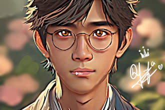 do digital art, sketch, canvas painting,