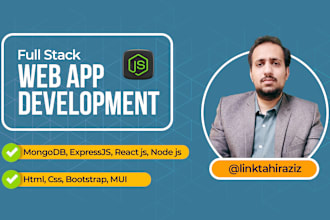 develop full stack mern web applications using mongodb, expressjs, react, nodejs