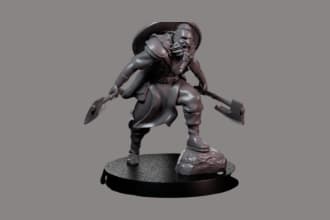 design 3d toy action figure 3d model miniature for printing