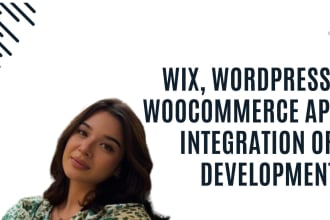 do API integration in wix and wordpress website