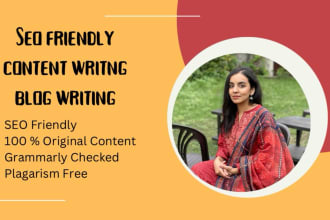 do SEO article writing, blog post writing, copywriting, website content writing
