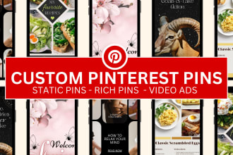 design custom pinterest pins and video ads
