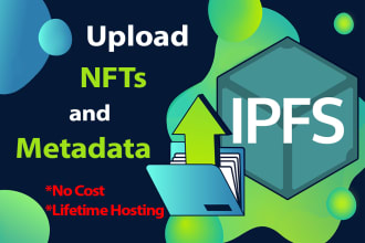 bulk upload nft collection to ipfs and fix metadata json files cid