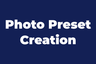 design custom lightroom and photoshop presets packages