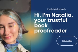 be your trustful book proofreader