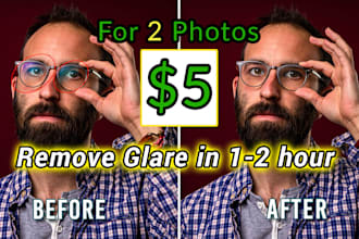 remove glare and reflection from glasses in 1 hour