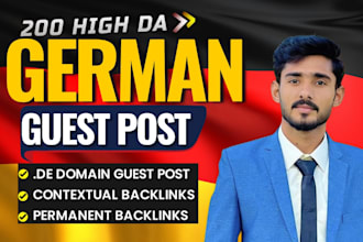 do SEO backlinks through german guest posts high da german link building