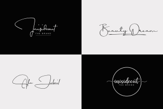 do signature, autograph handwritten and real estate logo