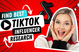 find best tiktok influencer research list for your niche