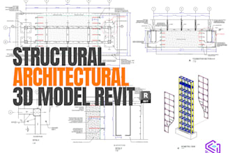do architectural,structural drawing, bim models using revit