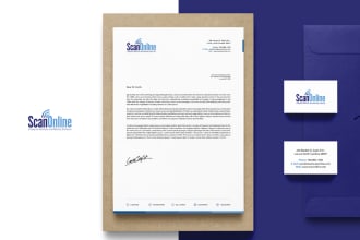 design professional letterhead in PSD or ms word
