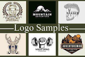do vintage , retro , classic , hipster badge , outdoor or business logo design