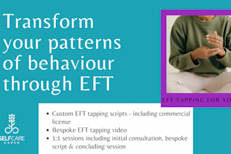 custom emotional freedom techniques eft tapping script, video and sessions